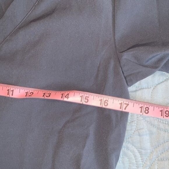 Gt Performance Womens Black Scrub Top S Short Sleeve V-Neck 2 Pockets 93% Polyes - Picture 5 of 7